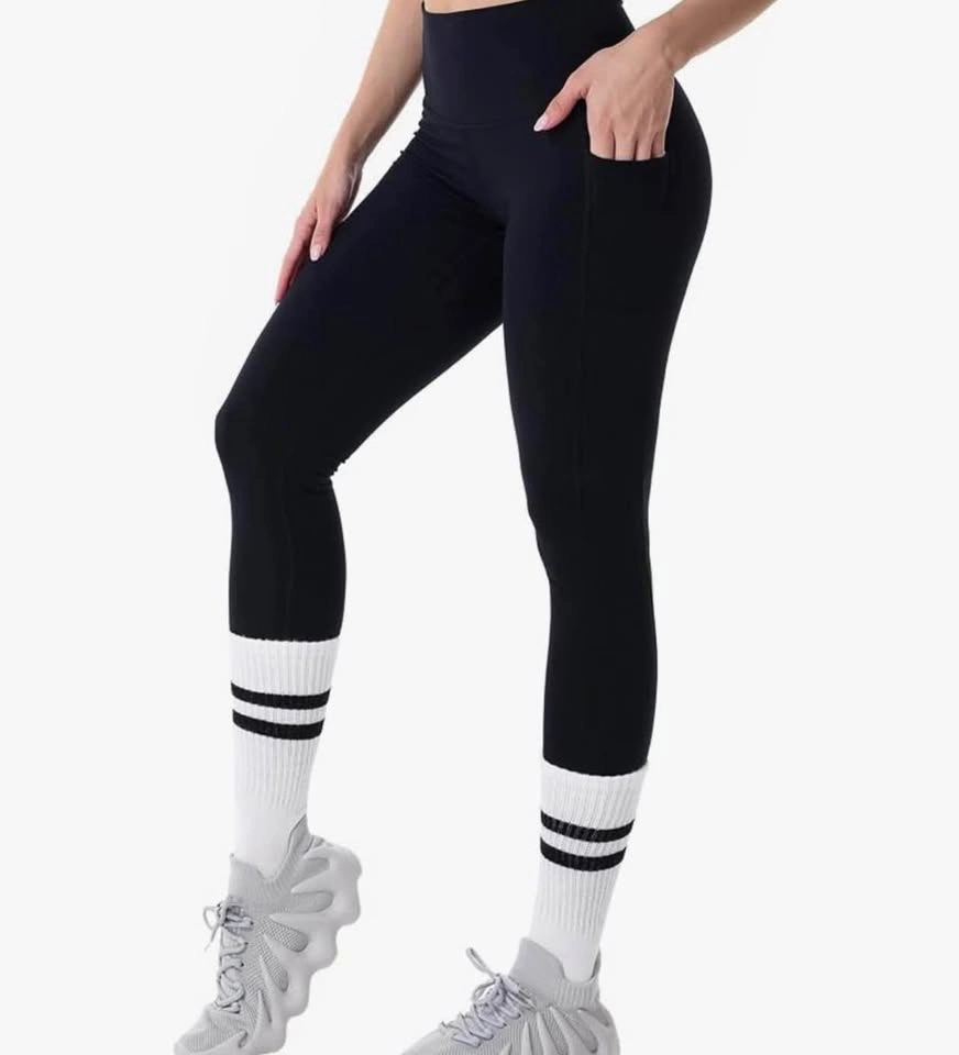 NEW Sunzel Small High-Waisted Black Leggings with Pockets - photo 3