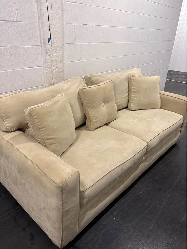 Ivory Couch / Cream Sofa - DELIVERY Available - photo 2