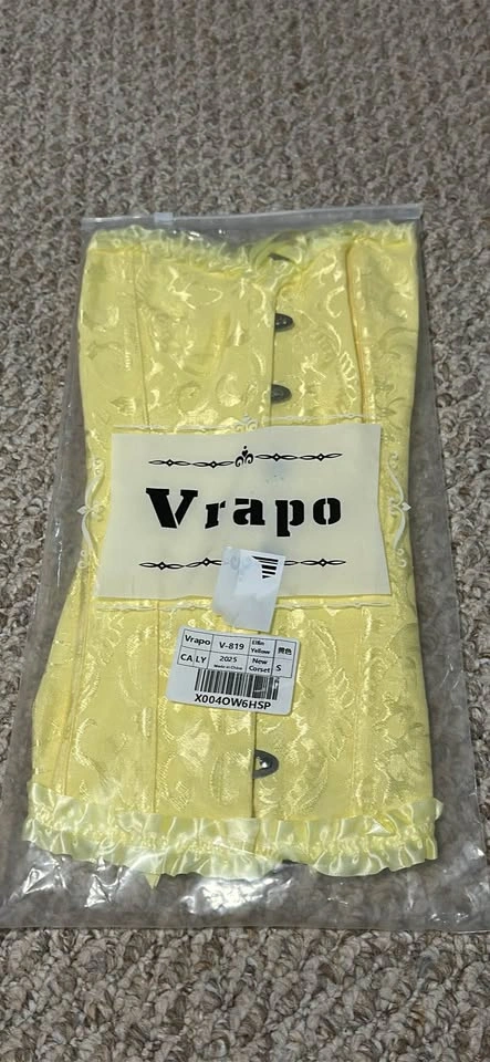 NEW Vrapo Yellow Brocade Corset - photo 2