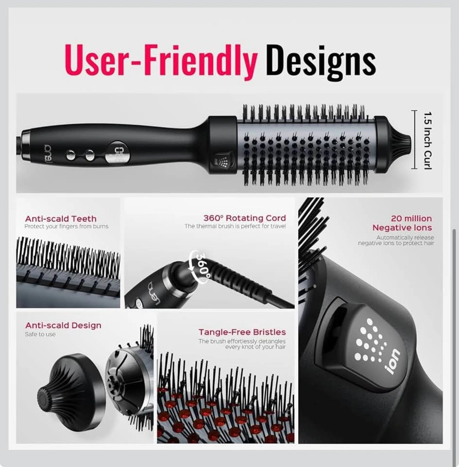 NEW Lena Thermal Hair Brush LN-F9 - photo 2