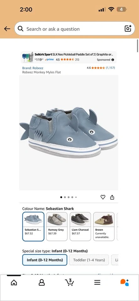 NEW Robeez Sebastian Shark Soft Soles 18-24 months - photo 3