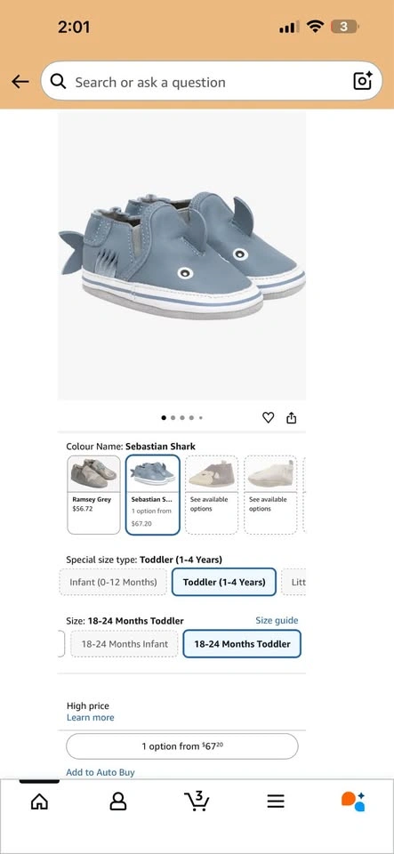 NEW Robeez Sebastian Shark Soft Soles 18-24 months - photo 4