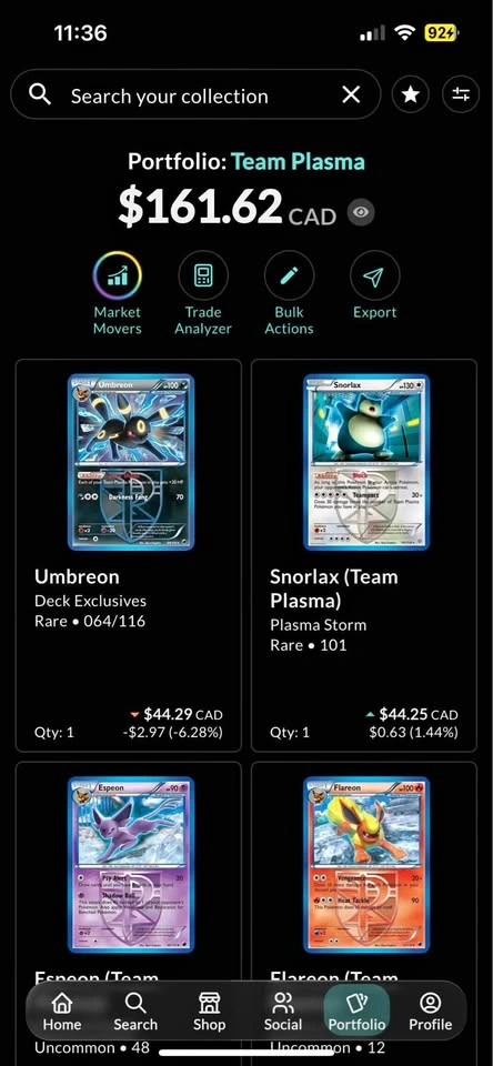 TEAM PLASMA BULK CARDS