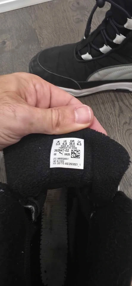 PUMA Puretex Kids Winter Boots – Size 6.5 US – Black/White - photo 4
