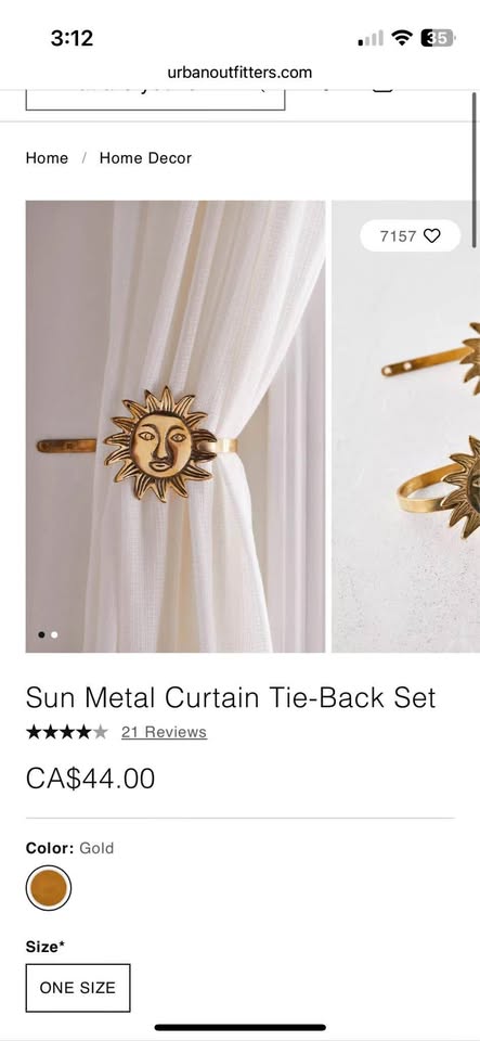 Sun wall hook