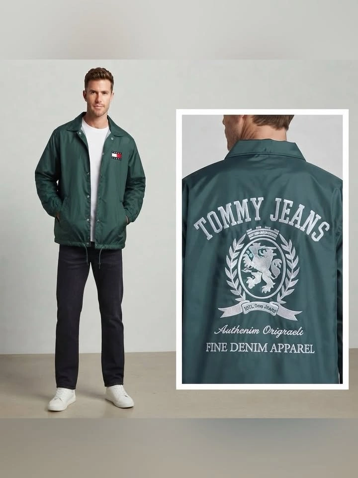 Tommy Hilfiger Jeans Lined Windbreaker Coaches Jacket M