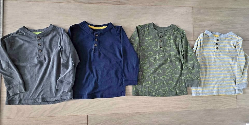 3T Henley long-sleeve shirts ($10 for all four shirts)