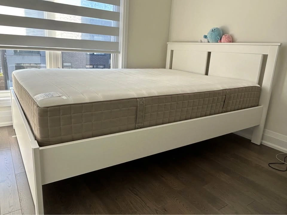 IKEA SONGESAND Full/Double Bed Frame + HAUGESUND Mattress - photo 4