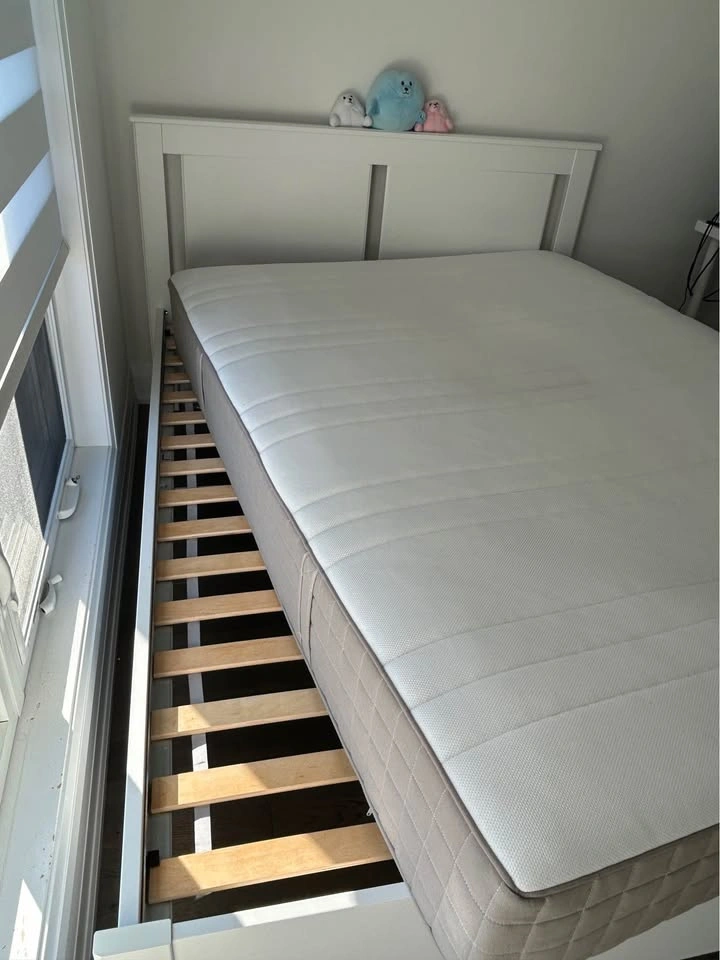 IKEA SONGESAND Full/Double Bed Frame + HAUGESUND Mattress - photo 5