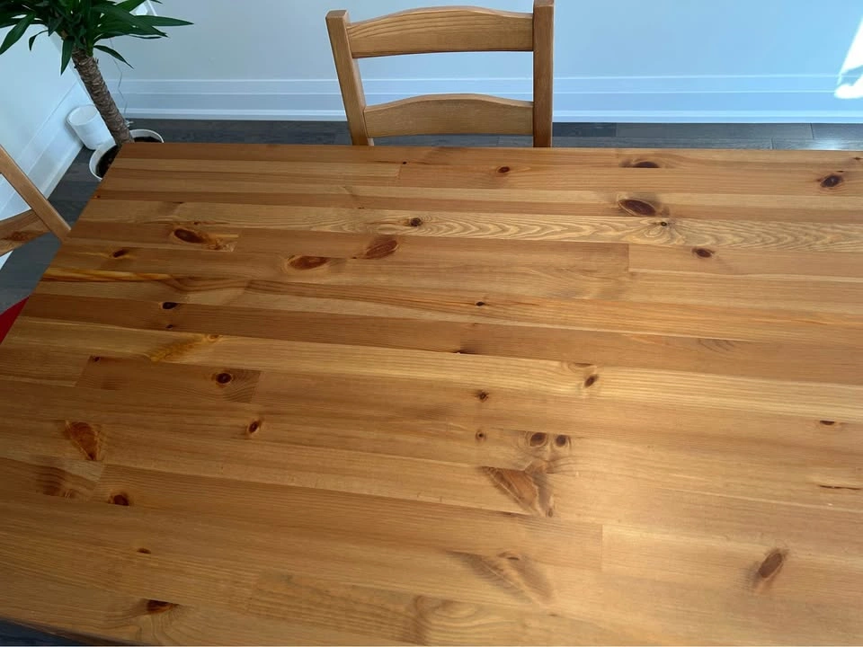 IKEA HÄGERNÄS Table and 4 chairs and 4 MALINDA Chair pad - photo 2
