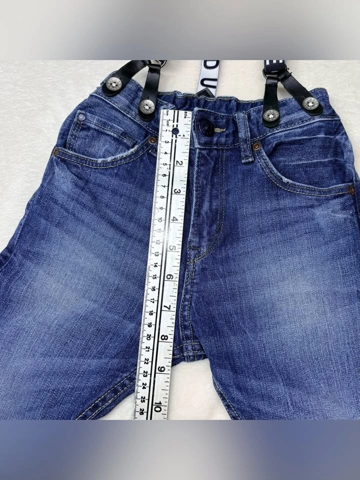 H&M Denim Jeans With Suspenders Boys Size 6 - photo 5