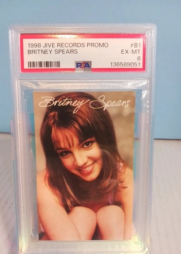 Britney spears rookie card jive promo psa 6