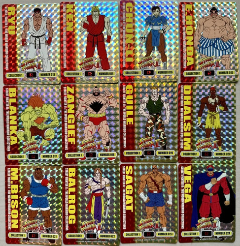 Street fighter 2 capcom cards prism rare import - photo 3