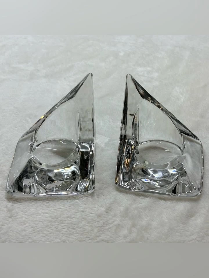 Pier 1 Triangle Votive Candle Holder Bookends Pair - photo 2