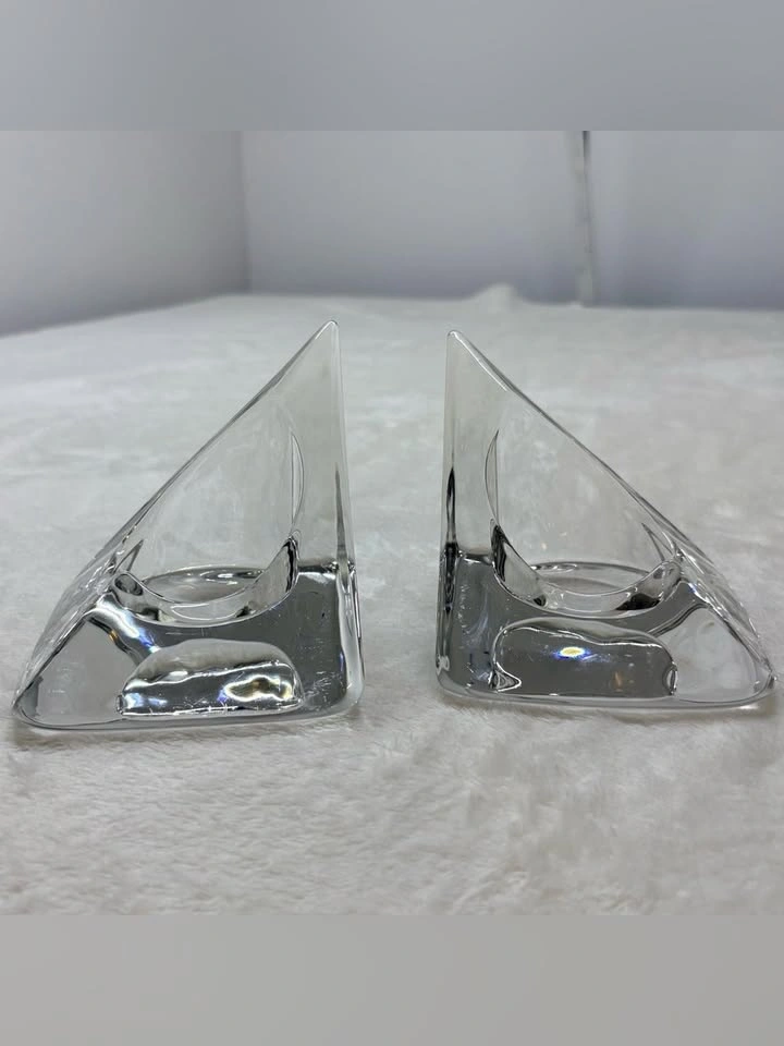 Pier 1 Triangle Votive Candle Holder Bookends Pair - photo 3