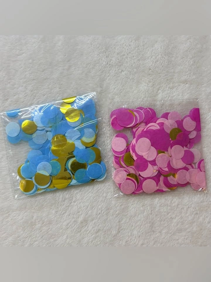 Gender Reveal Giant Black Balloon Kit Confetti Party Decor - photo 5