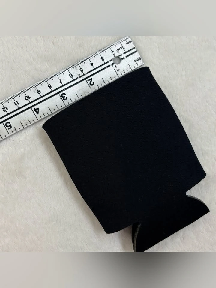 Set Of 3 Solid Black Neoprene Can Coolers - photo 4