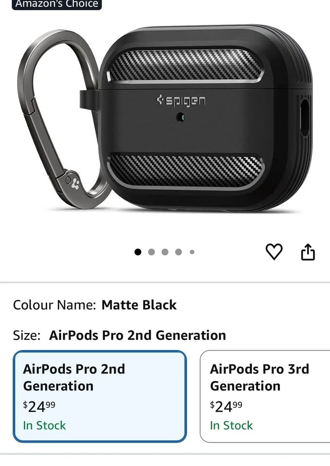 Spigen Rugged Armor Designed for AirPods Pro 2 Case (2022/2023) - photo 2
