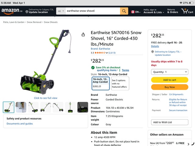 Electric Snow Shovel (New) - photo 5
