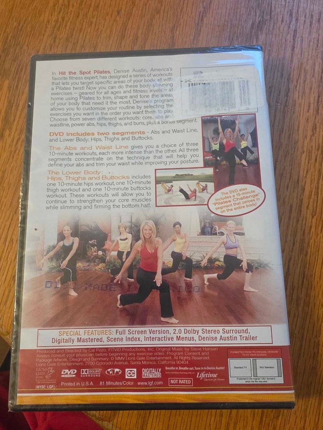 Denise Austin Hit The Spot Pilates DVD - photo 2