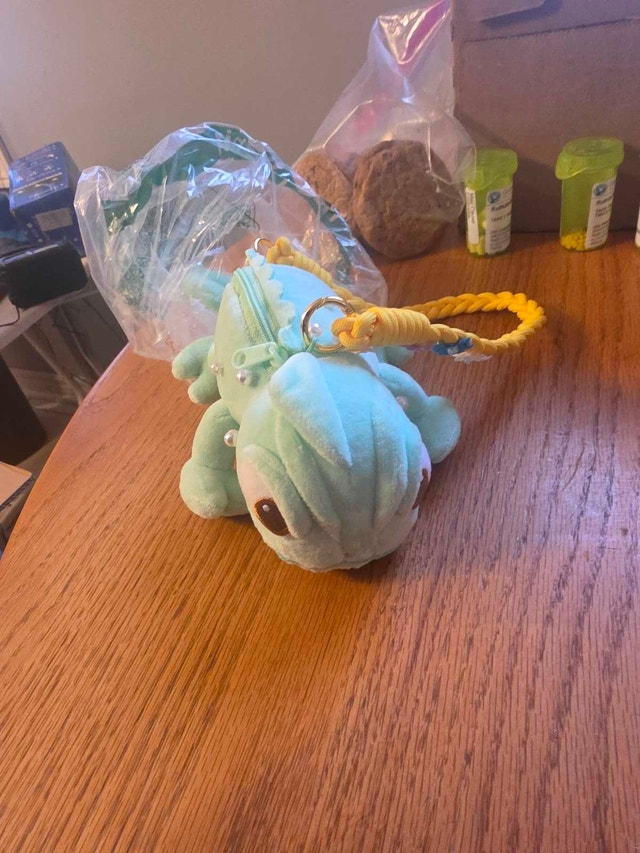Chameleon Plush Crossbody Bag - photo 2