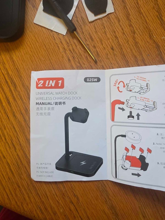 Adoure 2-in-1 Universal Watch Dock Wireless Charging Stand - photo 3