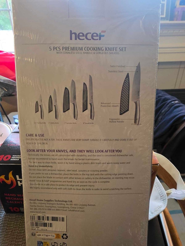 Hecef 5 Piece Premium Cooking Knife Set - photo 2