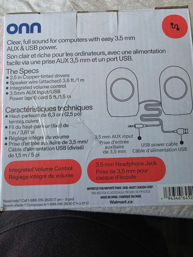 Onn USB Powered Stereo Speakers - photo 2