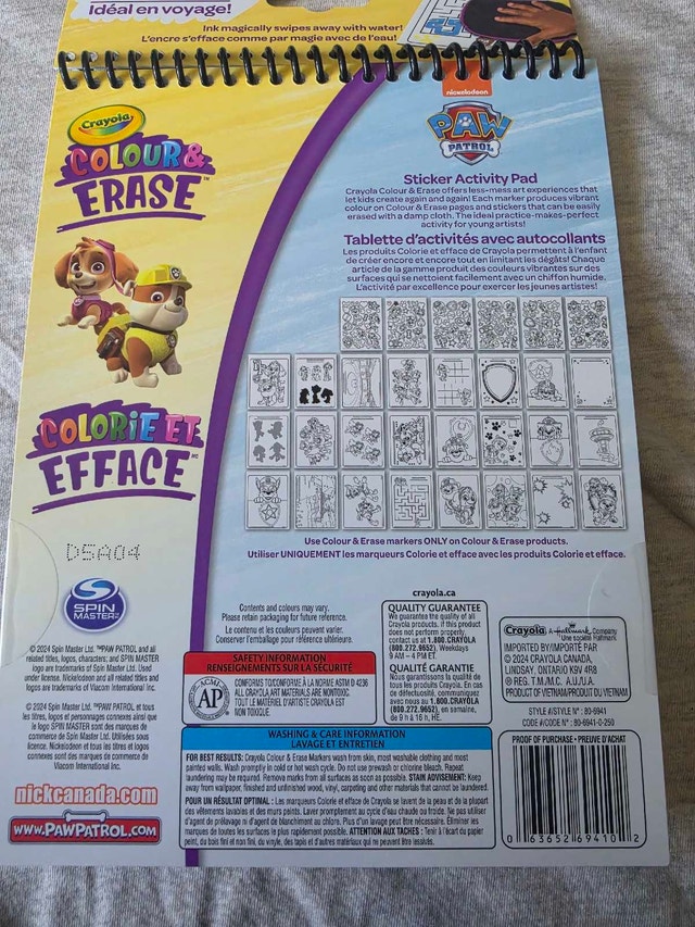 Crayola Paw Patrol Colour & Erase Activity Pad - photo 2