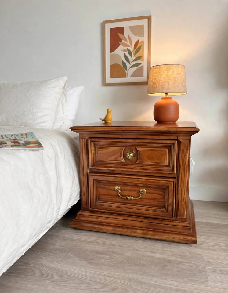 Vintage Wooden Nightstand - photo 4