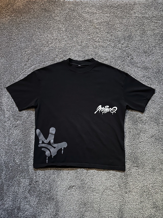 modern streetwear graphic T shirt size L - photo 2