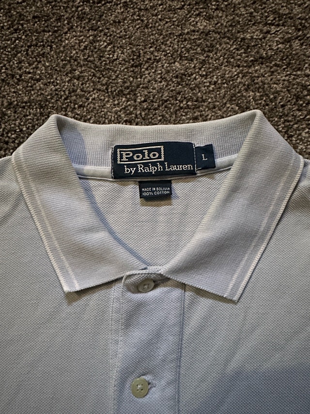 90s polo Ralph Lauren pocket polo shirt size L fits like XL - photo 3