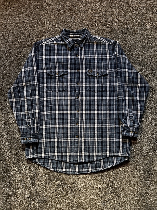 Wranglers workwear plaid flannel shirt size XL