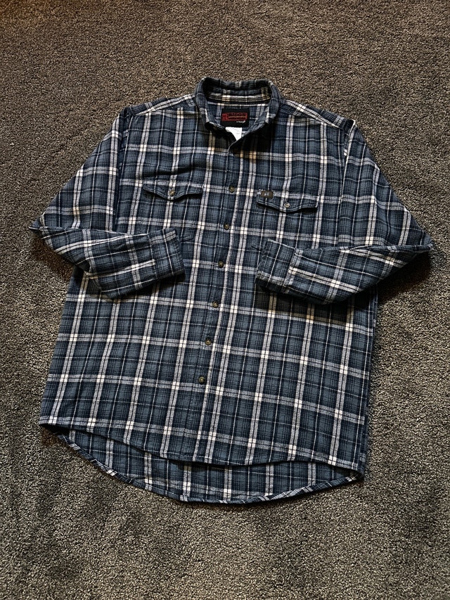 Wranglers workwear plaid flannel shirt size XL - photo 3
