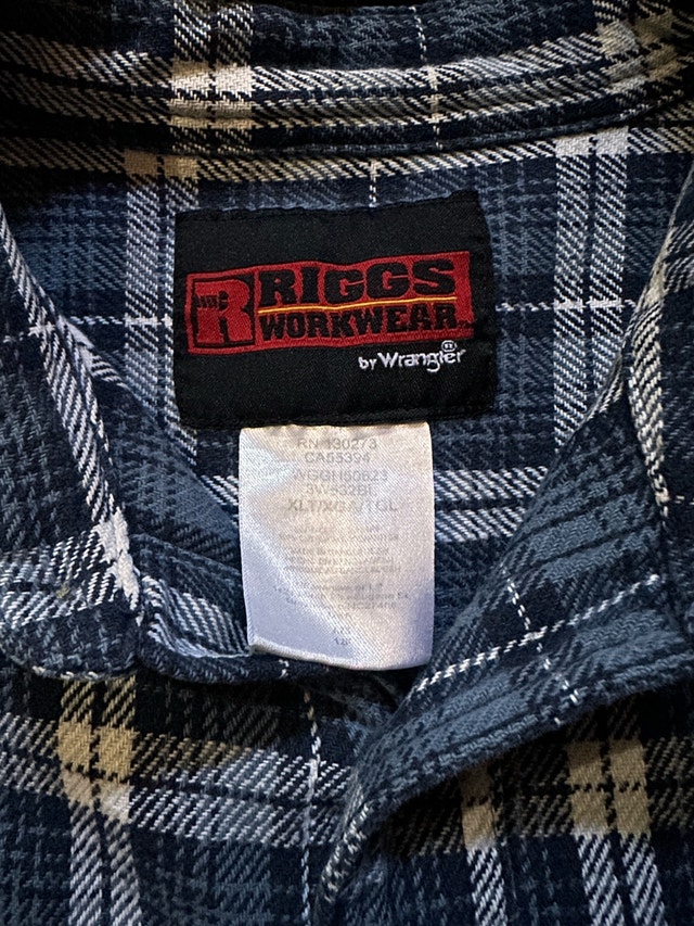 Wranglers workwear plaid flannel shirt size XL - photo 4
