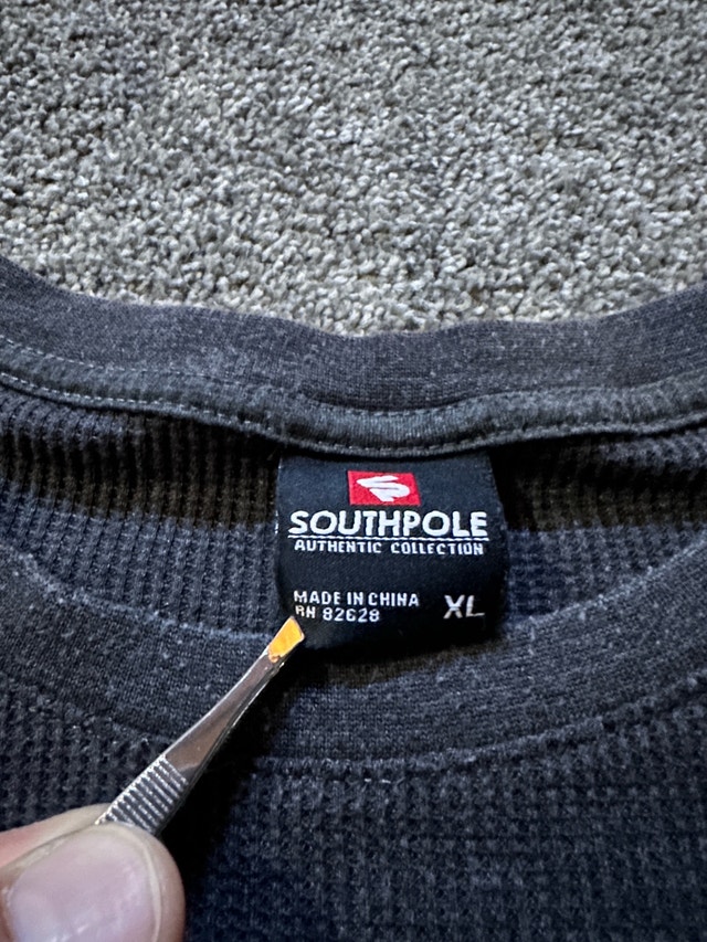 2000s Southpole waffle thermal long Sleeve shirt - photo 4