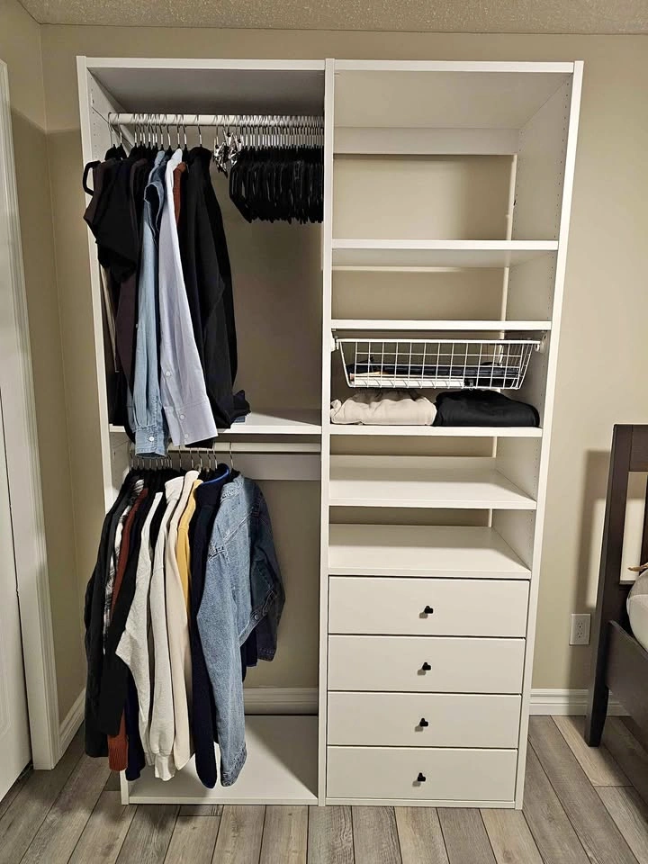 IKEA AURDAL Closet Insert/Organizer/Wardrobe Standalone