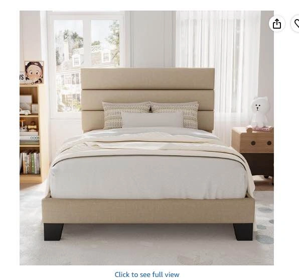 Twin Size Upholstered Bed Frame in Box - photo 2