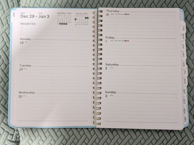 2027 Weekly & Monthly Planner – Blue - photo 4
