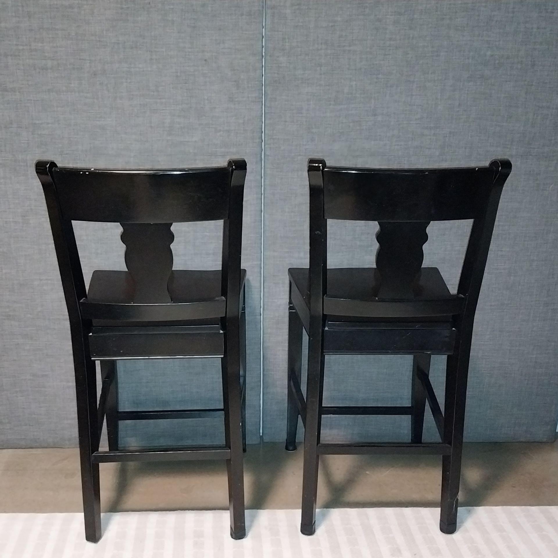 Pier 1 Imports Pair of Black Wooden Bar Stools $60 OBO - photo 3