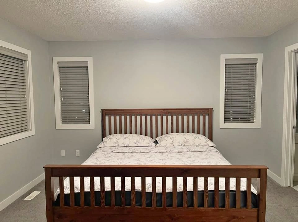 Portman Solid Wood Bed Frame and Scandi Blu King Mattress