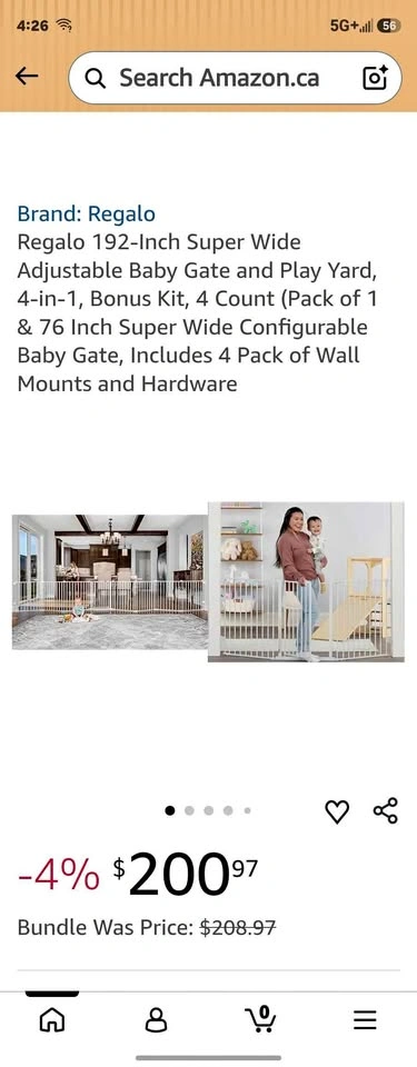 Regalo 4 in 1 play yard safety gate