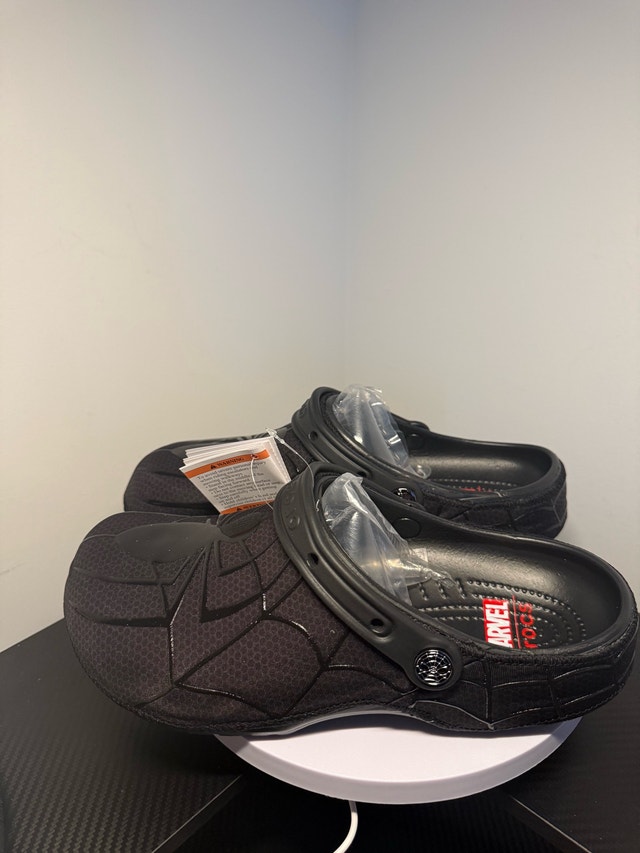 Brand New Marvel Spider-Man Crocs – Black - photo 2