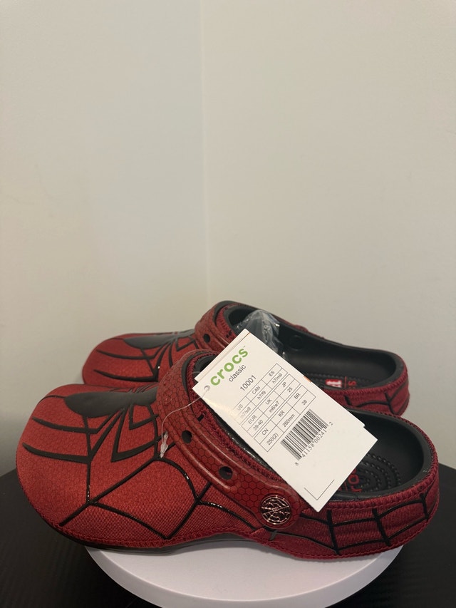 Brand New Spider-Man Crocs Classic Clog – Red/Black