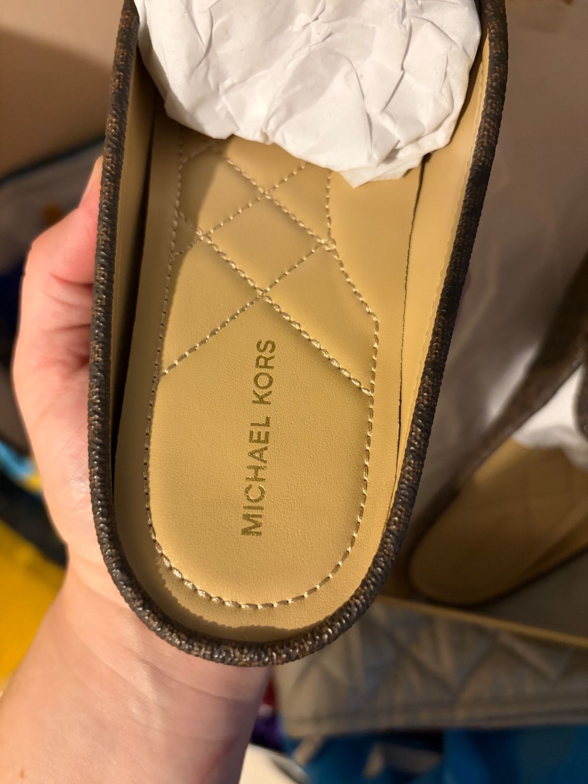 Michael Kors Greta Mule Brown Signature Print Women's Size 7 - photo 2