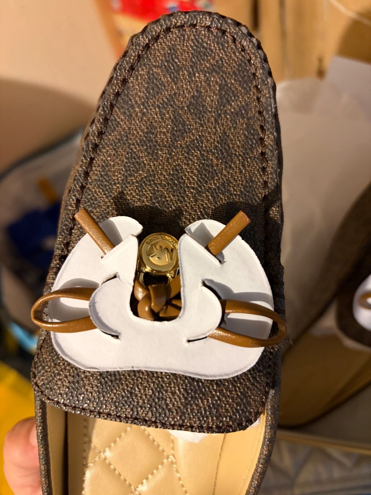 Michael Kors Greta Mule Brown Signature Print Women's Size 7 - photo 3