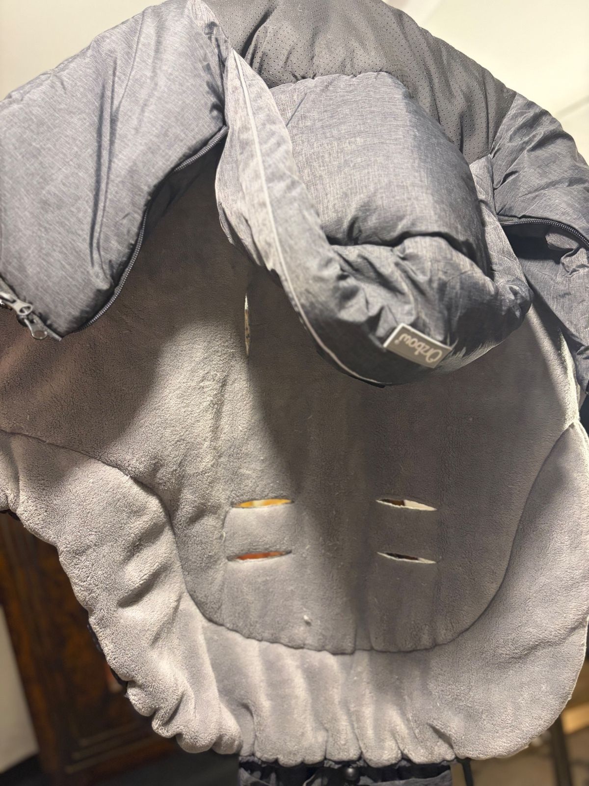 Orbaw Baby Snowsuit Gray Padded Fleece Bundle