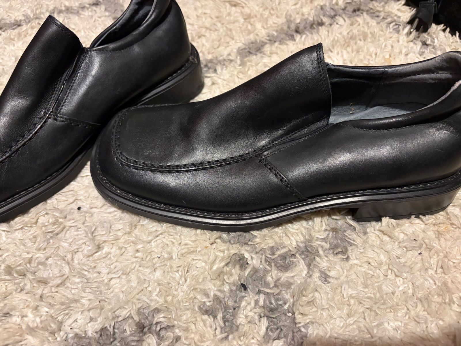 Black Slip-On Loafers