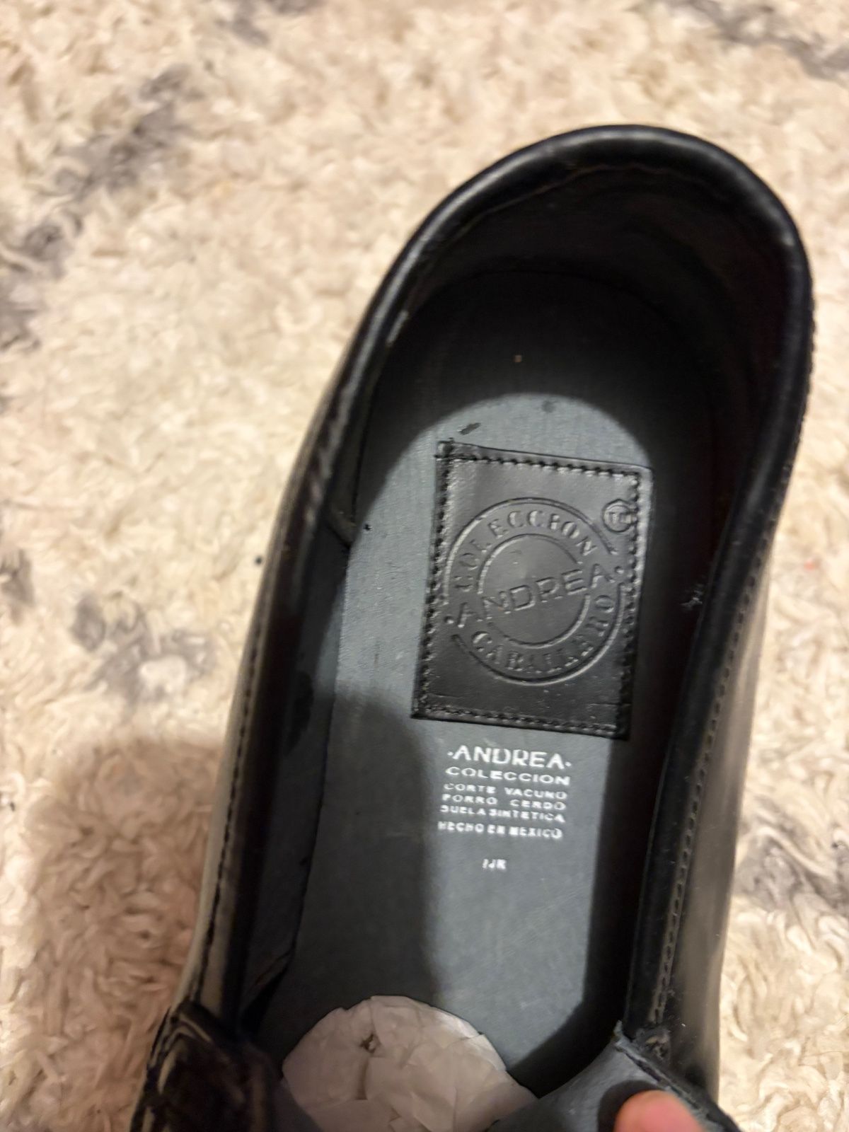 Andrea Black Leather Slip-On Loafers - photo 2