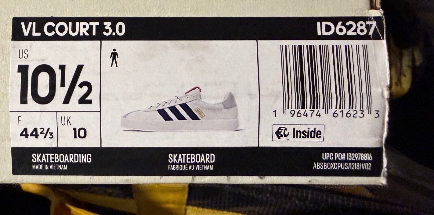 Adidas VL Court 3.0 Skateboarding Sneakers - photo 4
